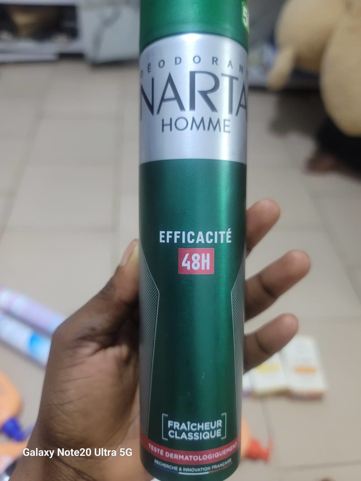 Deo Narta homme  Efficacité 48
