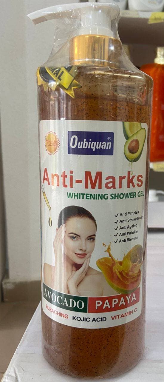 Gel douche Oubiquan anti tache.