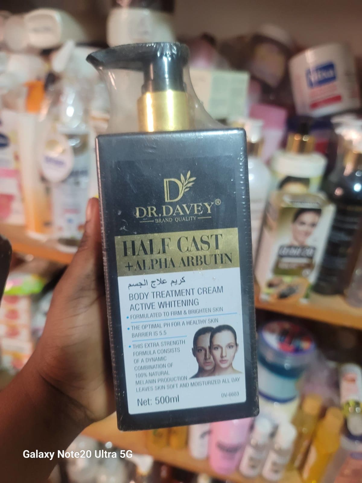 Lait Dr darvey  half caste Arbutin