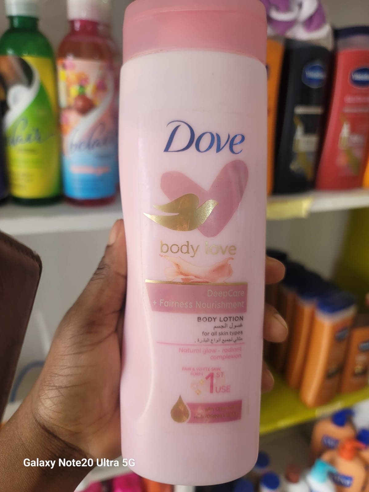 Lait Dove — vue 1