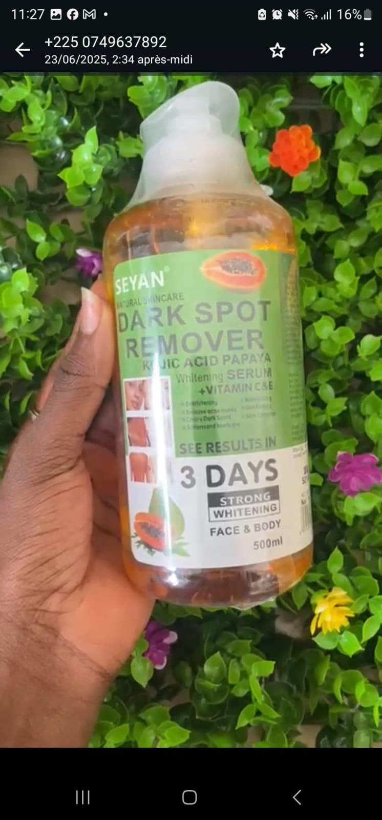Sérum Kojic papaya Lansayde — vue 1