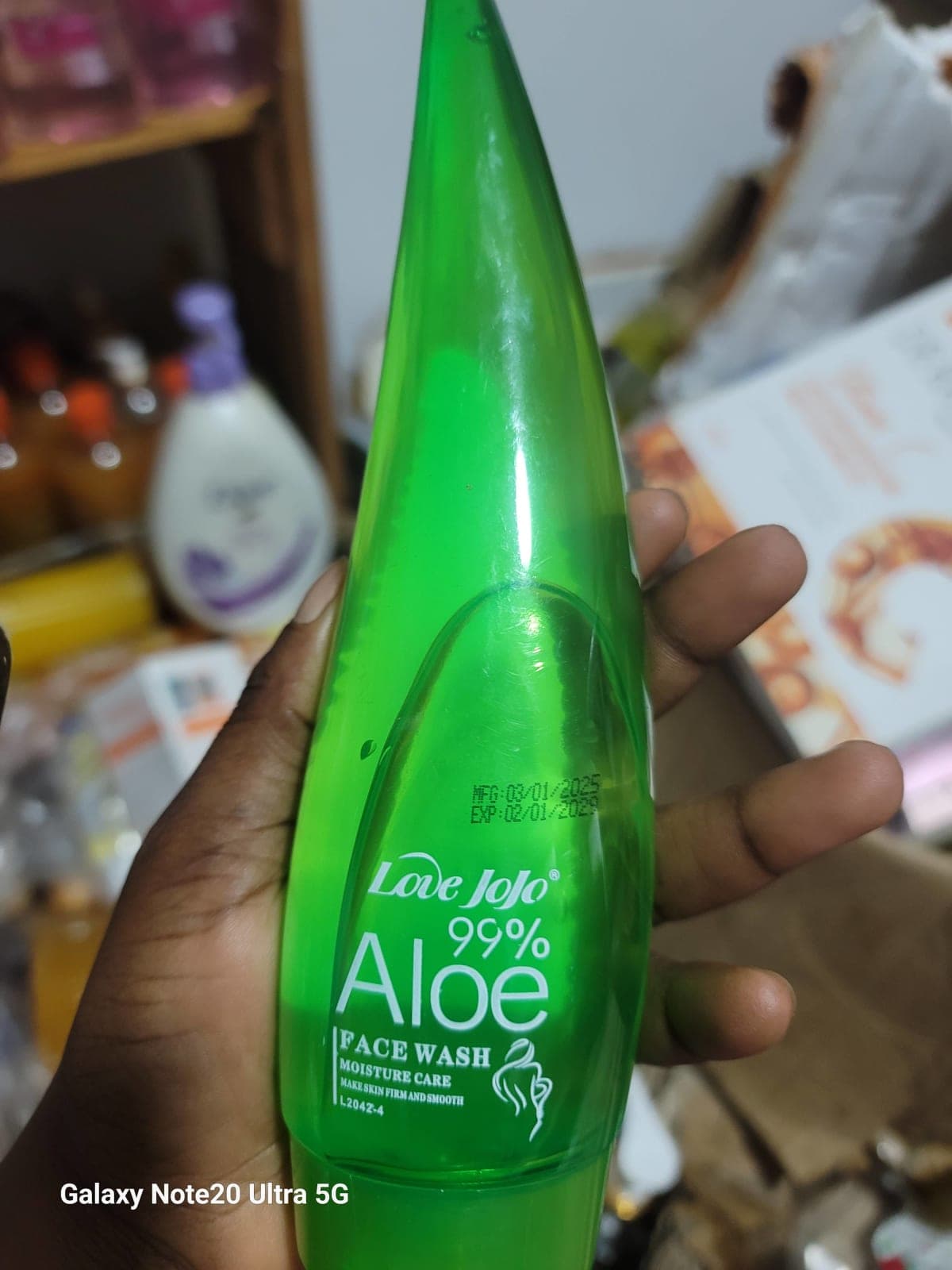Gel nettoyant visage Aloe vera tube
