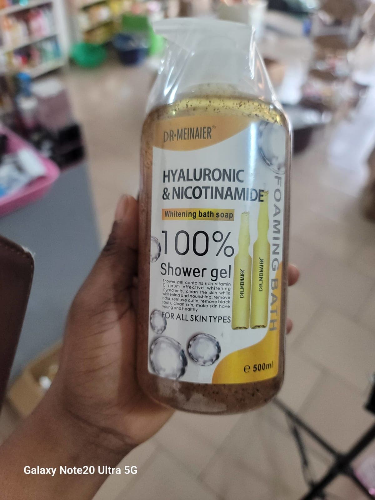 Gel douche exfoliant acide hyaluronique