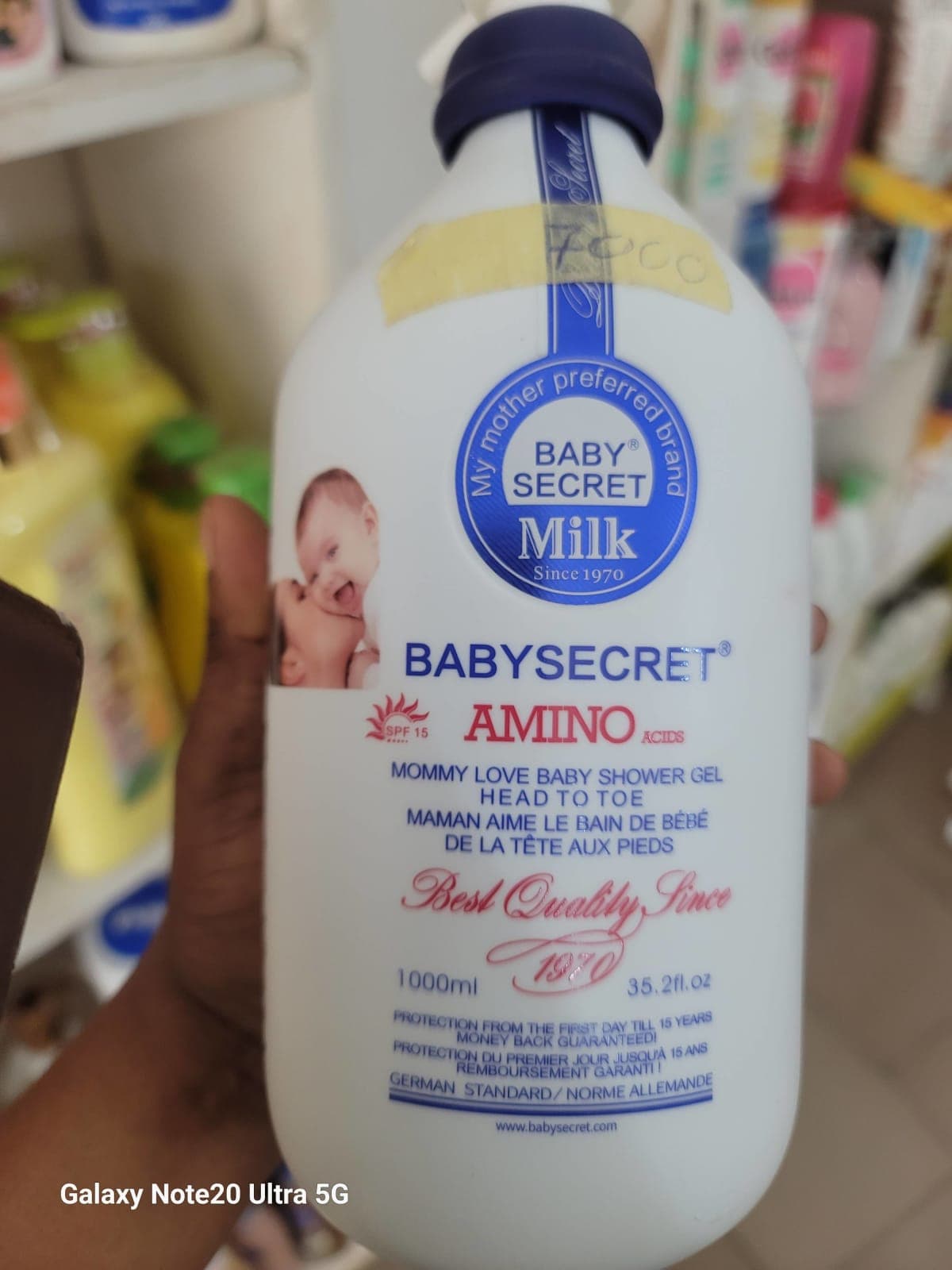 Gel douche baby secret Milk