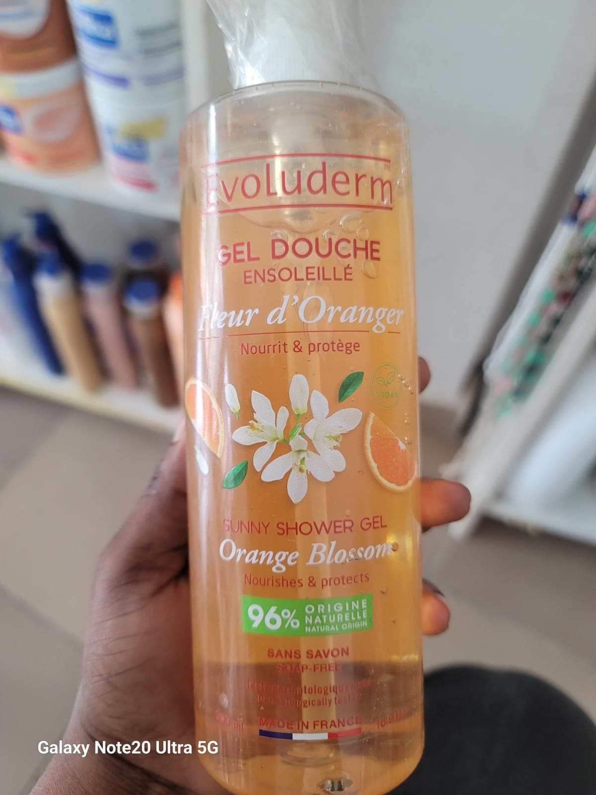 Gel evoluderm  fleur d'orangé