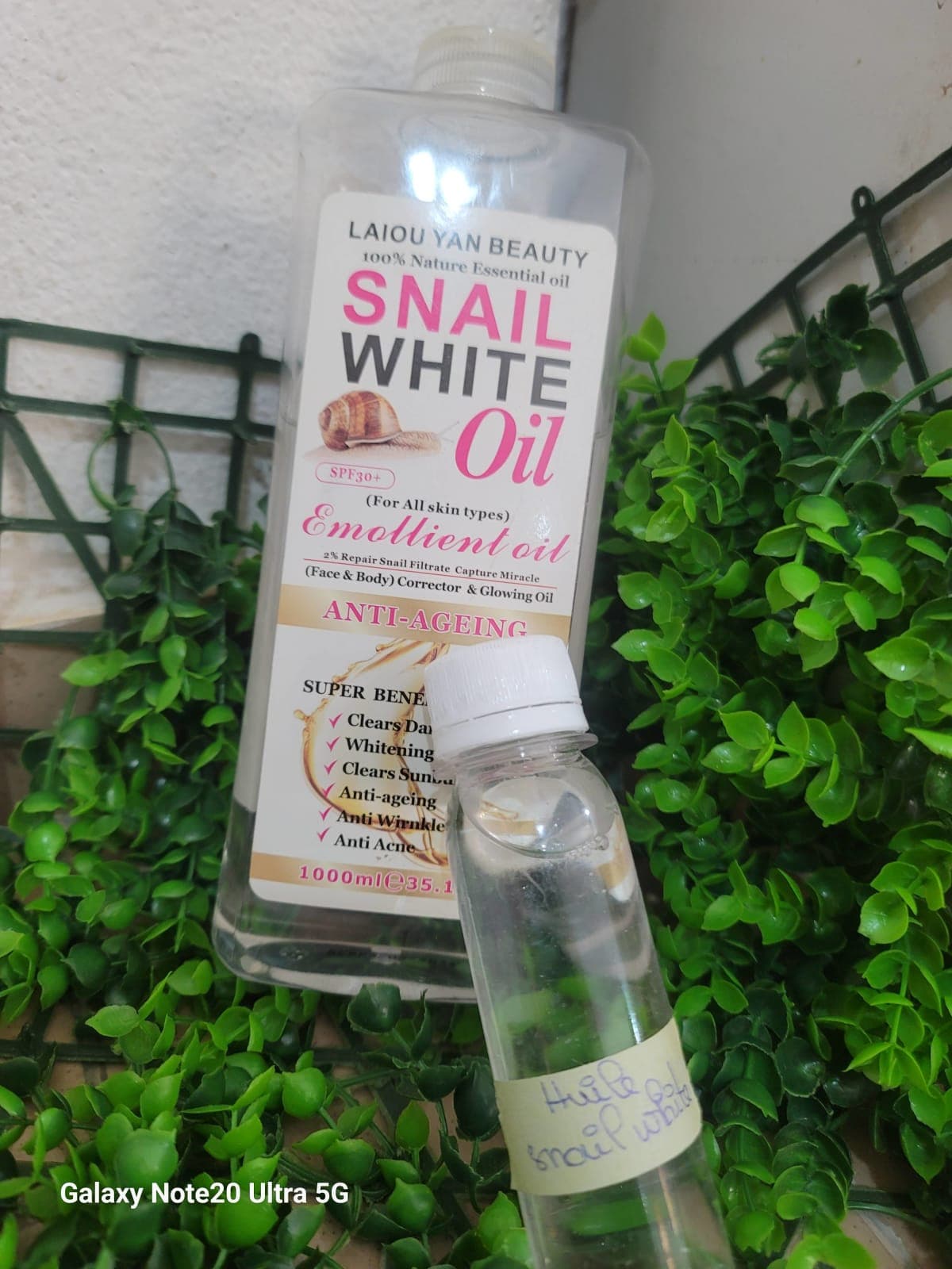 Huile snail white 100ml — vue 1