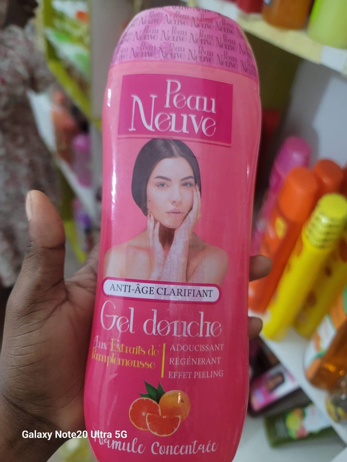 Gel douche peau neuve