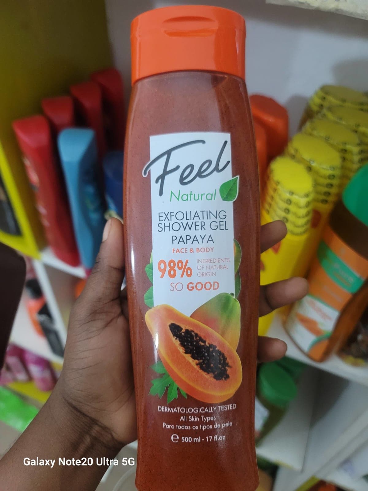Gel douche feel Gommant  papaye