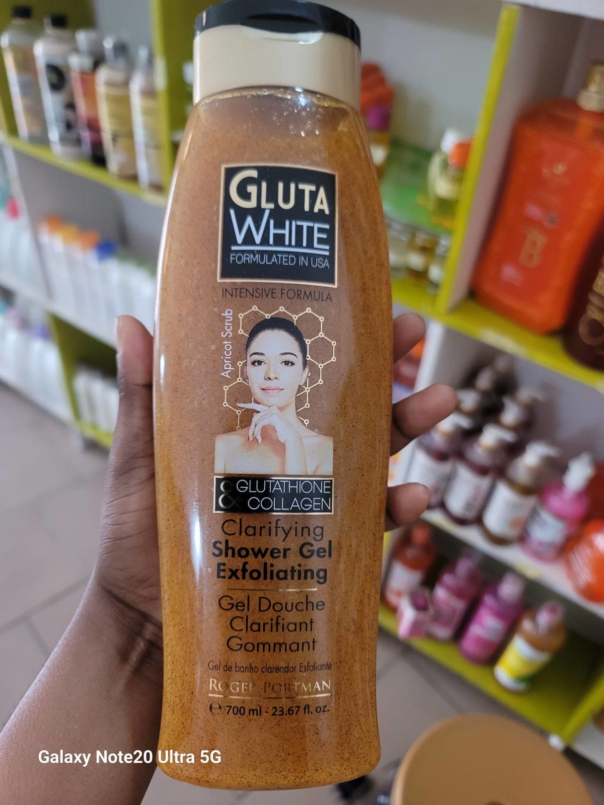 Gel douche Gluta white exfoliant