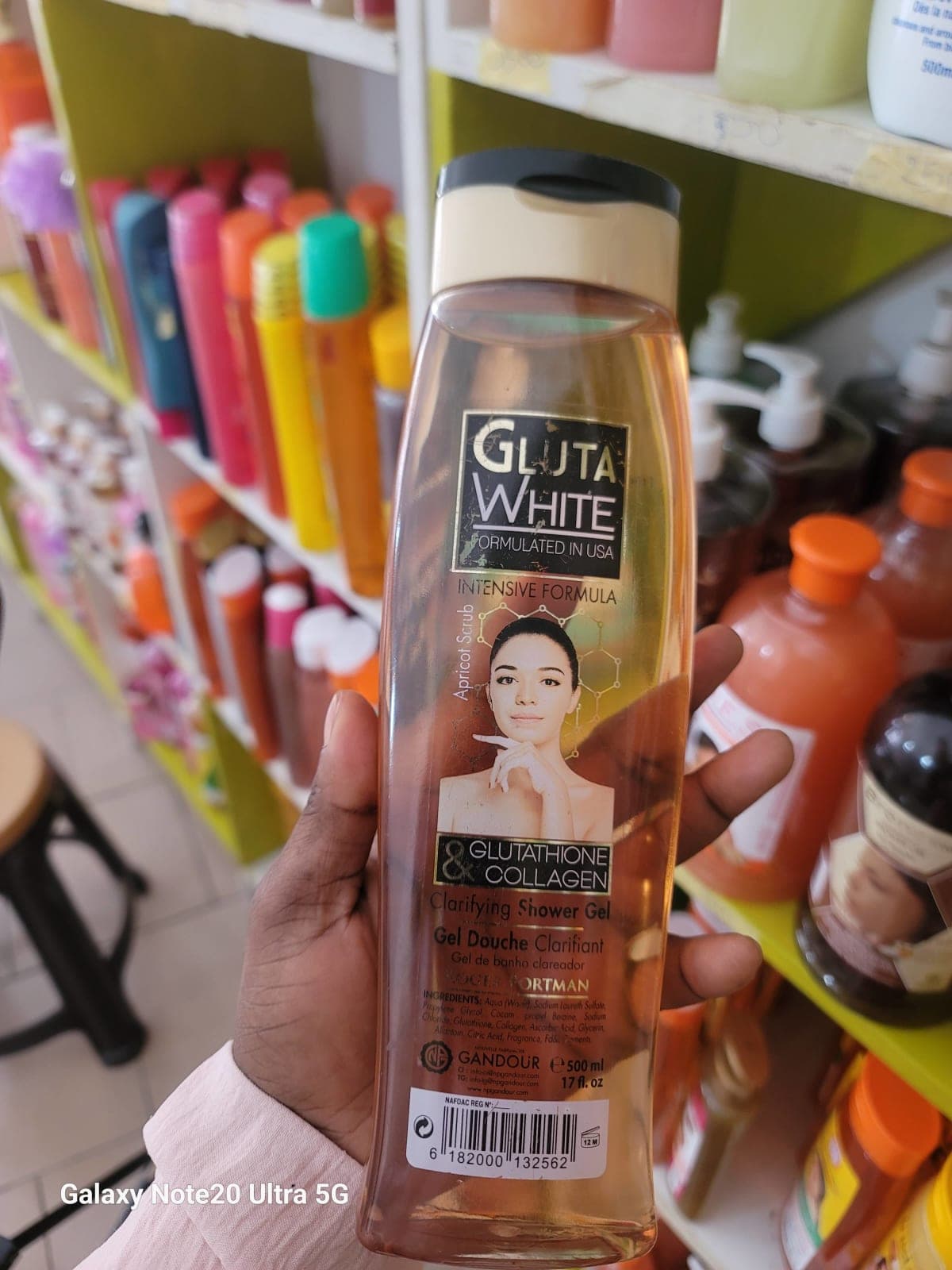 Gel douche Gluta white exfoliant