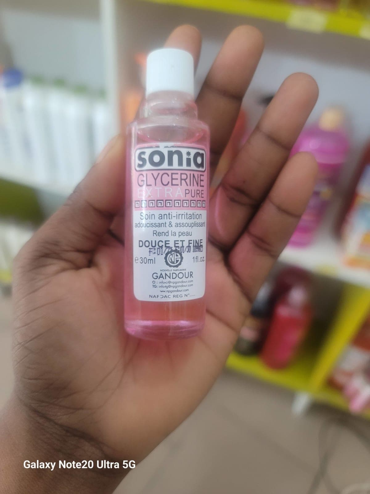 Huile glycerine Sonia