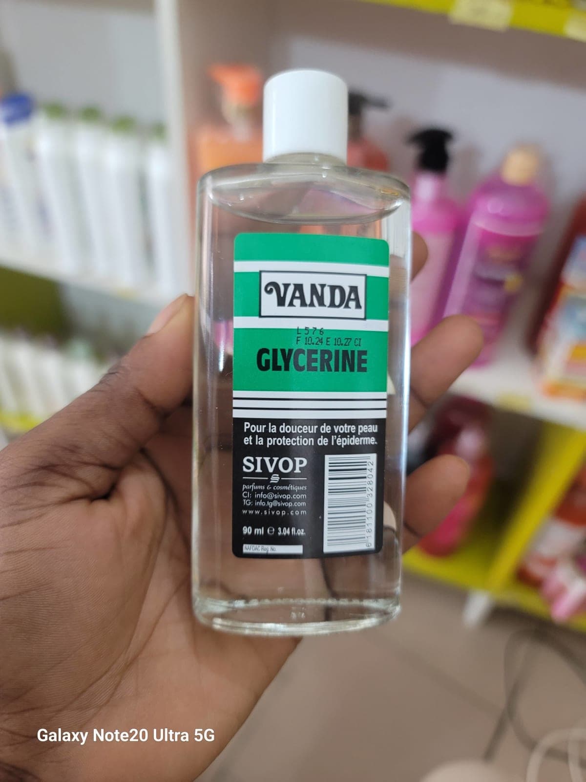 Huile de glycerine Vanda