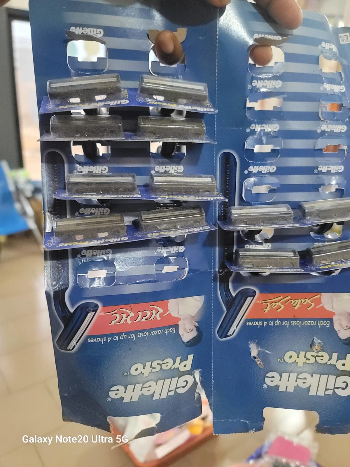 Rasoir gillette homme