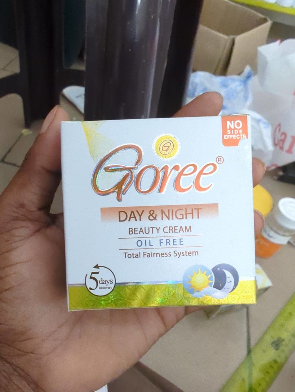 Creme visage goree marron