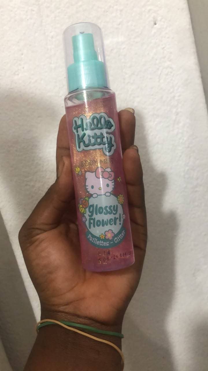 Hello kitty pailletté rose
