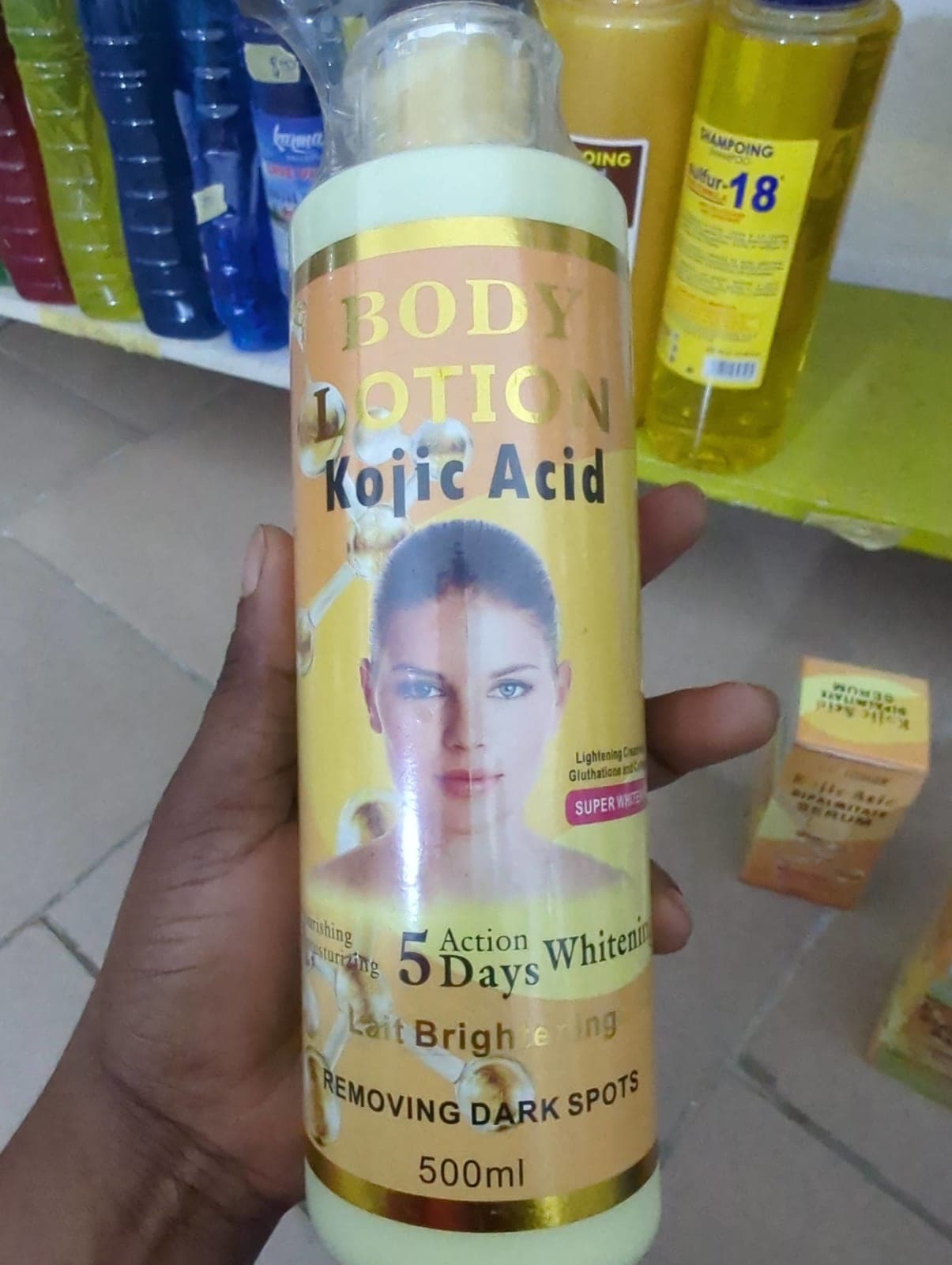 Lait body lotion kojic