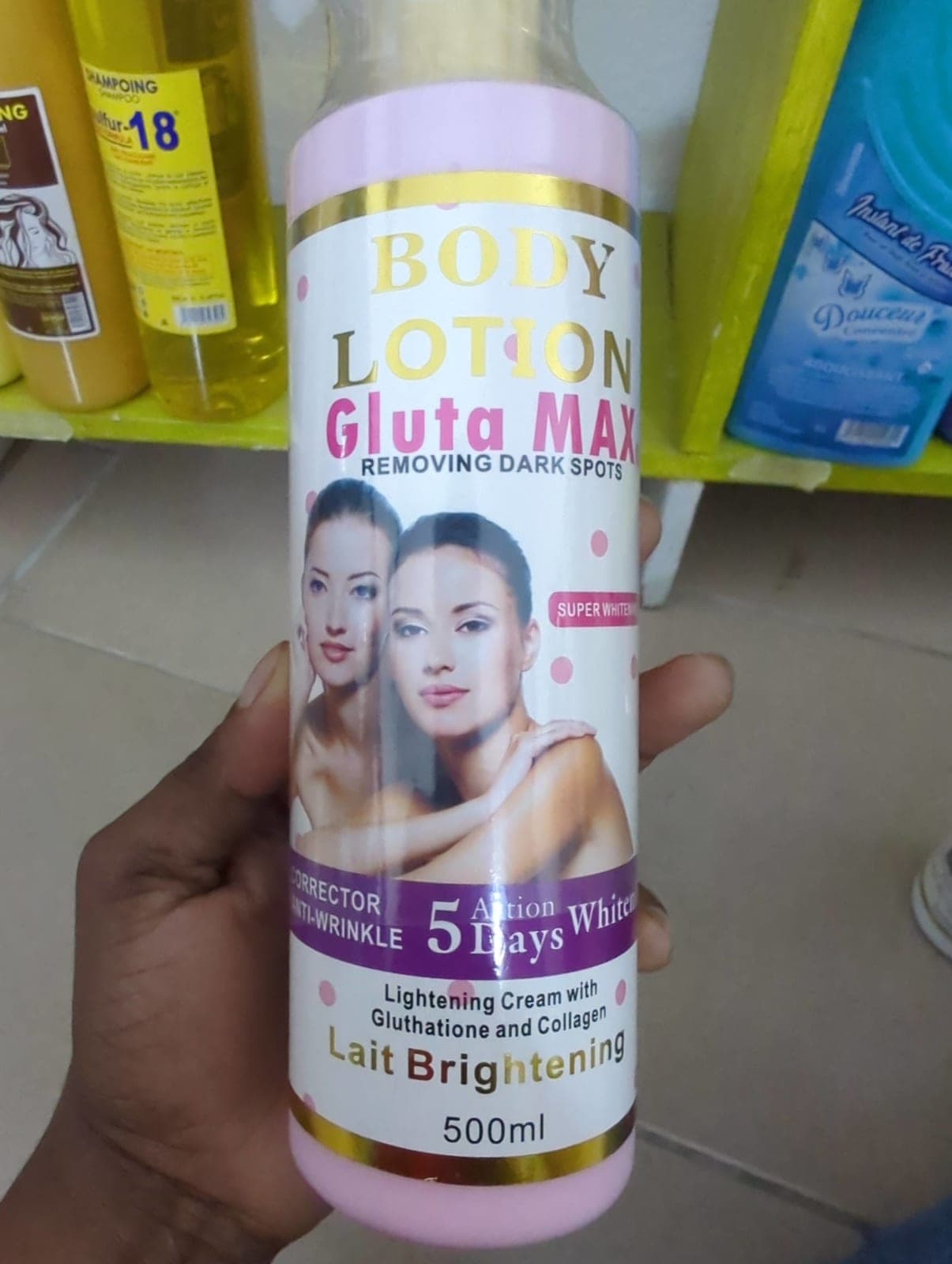 Lait body lotion gluta max — vue 1