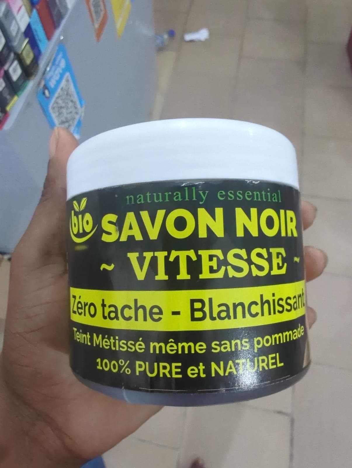 Savon vitesse noir  moyen