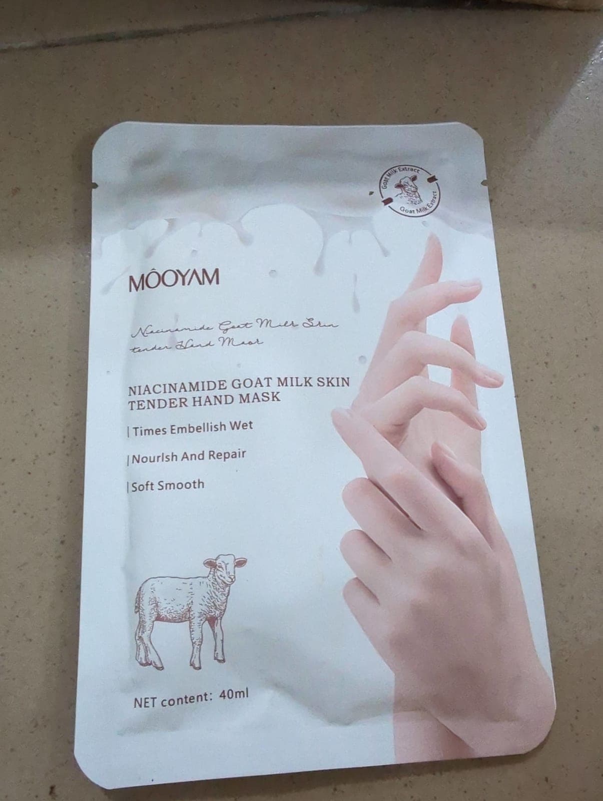 Masque hydratant des mains