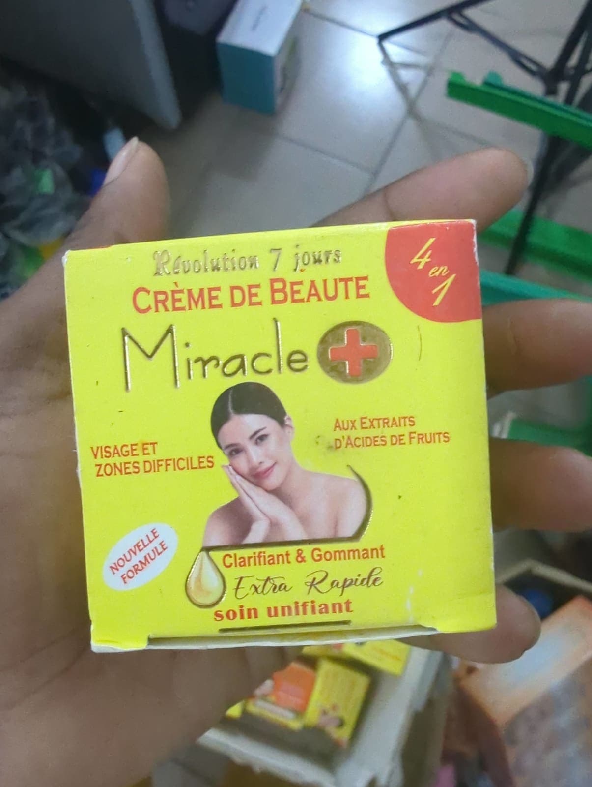 Creme de visage miracle jaune