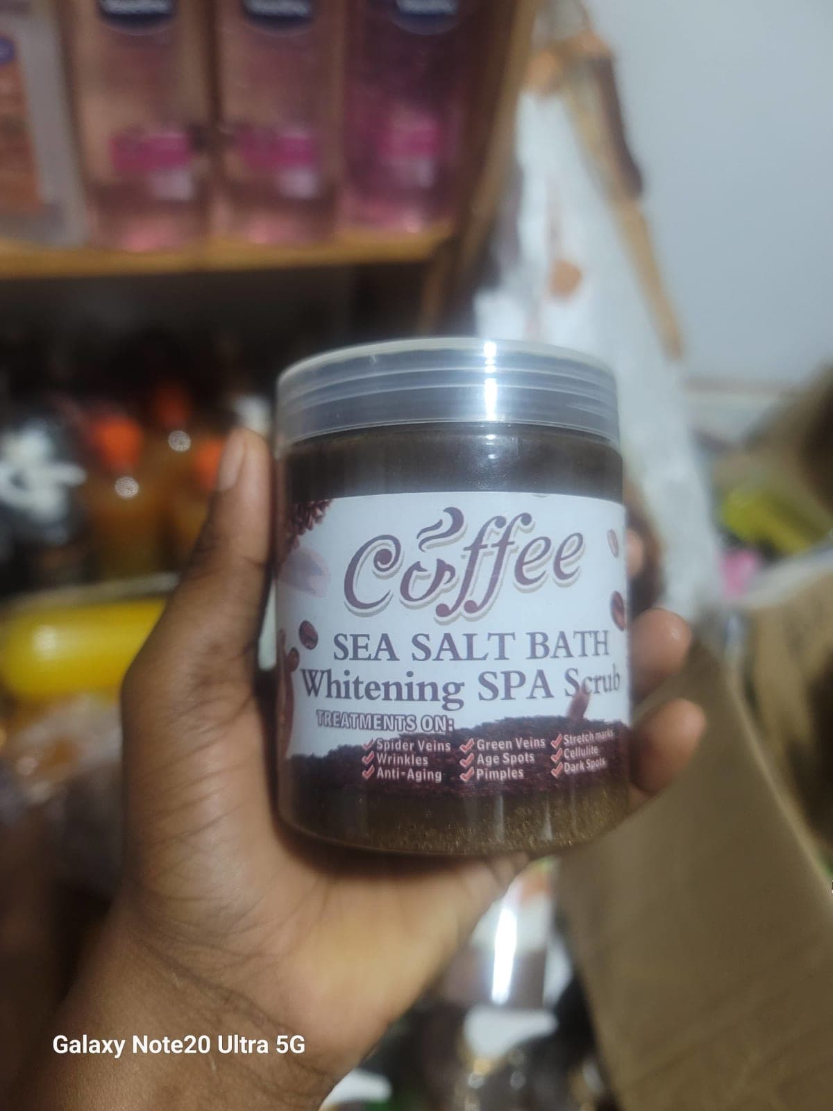 Gommage café au sel